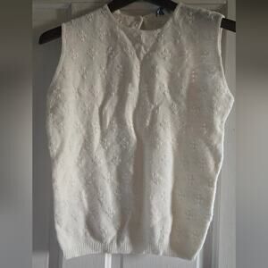 Vintage Turbo Orlon Acrylic sleeveless sweater, approx size M
